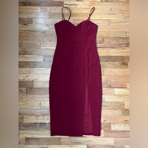 NWT Hello Molly Burgundy Dress, Size Large
